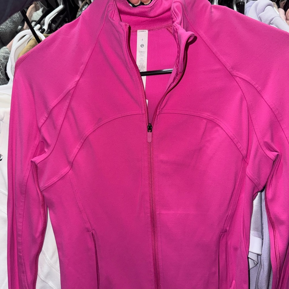 Sonic Pink Lululemon Cropped Define Jacket